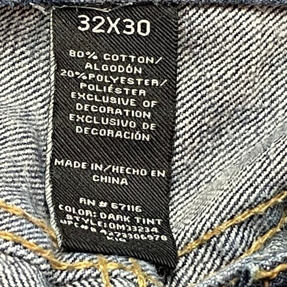 Op Jeans 1972 Slim Straight Men's Size 32x30 Well Worn Broke in ** Flaws Read ** - Picture 3 of 9